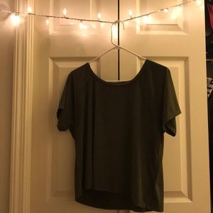 army green short sleeve shirt